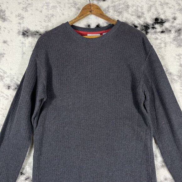 Farah Sweater Mens Size Small‎ Gray Ribbed Knit Cotton Winter Comfort Casual - Picture 2 of 14